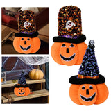 Maxbell Creative Halloween Pumpkin Doll Plush Toy Gift Ornaments for Holiday Round 12cmx19cm