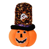 Maxbell Creative Halloween Pumpkin Doll Plush Toy Gift Ornaments for Holiday Round 12cmx19cm