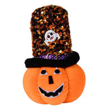 Maxbell Creative Halloween Pumpkin Doll Plush Toy Gift Ornaments for Holiday Round 12cmx19cm