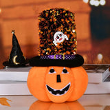 Maxbell Creative Halloween Pumpkin Doll Plush Toy Gift Ornaments for Holiday Round 12cmx19cm