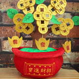 Maxbell Chinese Artificial Bonsai Money Tree Decoration for Spring Festival Decor S