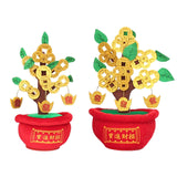 Maxbell Chinese Artificial Bonsai Money Tree Decoration for Spring Festival Decor S
