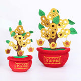 Maxbell Chinese Artificial Bonsai Money Tree Decoration for Spring Festival Decor S