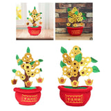 Maxbell Chinese Artificial Bonsai Money Tree Decoration for Spring Festival Decor S