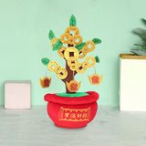 Maxbell Chinese Artificial Bonsai Money Tree Decoration for Spring Festival Decor S