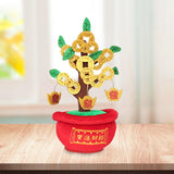 Maxbell Chinese Artificial Bonsai Money Tree Decoration for Spring Festival Decor S