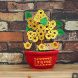 Maxbell Chinese Artificial Bonsai Money Tree Decoration for Spring Festival Decor M