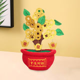 Maxbell Chinese Artificial Bonsai Money Tree Decoration for Spring Festival Decor M