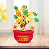 Maxbell Chinese Artificial Bonsai Money Tree Decoration for Spring Festival Decor M