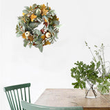 Maxbell Artificial Fall Pumpkin Wreath Harvest Decoration Home Door Halloween