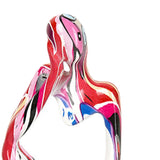 Maxbell Thinker Statue Figurine Sculpture Collectible for Table Bookshelf Decoration 7.7cmx5.6cmx12cm