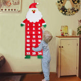 Maxbell Advent Calendar Decoration Fabric Reusable Home Indoor Door Elder