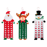 Maxbell Advent Calendar Decoration Fabric Reusable Home Indoor Door Elder