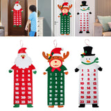Maxbell Advent Calendar Decoration Fabric Reusable Home Indoor Door Elder