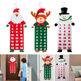 Maxbell Advent Calendar Decoration Fabric Reusable Home Indoor Door Elder