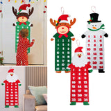 Maxbell Advent Calendar Decoration Fabric Reusable Home Indoor Door Elder
