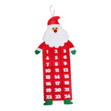 Maxbell Advent Calendar Decoration Fabric Reusable Home Indoor Door Elder