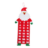 Maxbell Advent Calendar Decoration Fabric Reusable Home Indoor Door Elder