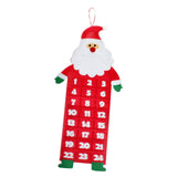 Maxbell Advent Calendar Decoration Fabric Reusable Home Indoor Door Elder