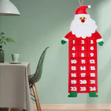 Maxbell Advent Calendar Decoration Fabric Reusable Home Indoor Door Elder