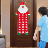Maxbell Advent Calendar Decoration Fabric Reusable Home Indoor Door Elder