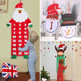 Maxbell Advent Calendar Decoration Fabric Reusable Home Indoor Door Elder
