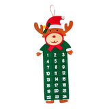 Maxbell Advent Calendar Decoration Fabric Reusable Home Indoor Door Elk