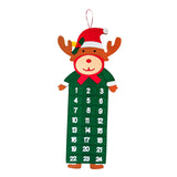 Maxbell Advent Calendar Decoration Fabric Reusable Home Indoor Door Elk