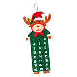 Maxbell Advent Calendar Decoration Fabric Reusable Home Indoor Door Elk