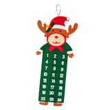 Maxbell Advent Calendar Decoration Fabric Reusable Home Indoor Door Elk