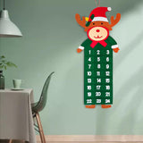 Maxbell Advent Calendar Decoration Fabric Reusable Home Indoor Door Elk