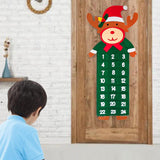 Maxbell Advent Calendar Decoration Fabric Reusable Home Indoor Door Elk