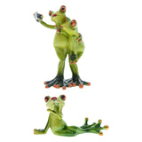 Maxbell Frog Collectible Creative Decoration Craft for Bathroom Table Stand