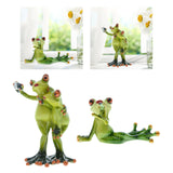 Maxbell Frog Collectible Creative Decoration Craft for Bathroom Table Stand