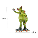 Maxbell Frog Collectible Creative Decoration Craft for Bathroom Table Stand