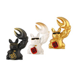 Maxbell Creative Big Arm Lucky Dog Figurine Resin Statue Crafts Decoration Desk Black