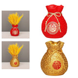 Maxbell Resin Flower Vases Tabletop Centerpieces Flower Pot Collection for Wedding Red