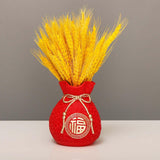 Maxbell Resin Flower Vases Tabletop Centerpieces Flower Pot Collection for Wedding Red