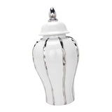 Maxbell Modern Ginger Jar Handicraft Centerpiece with Lid for Decor Display