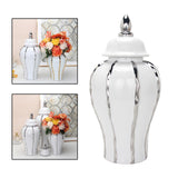 Maxbell Modern Ginger Jar Handicraft Centerpiece with Lid for Decor Display