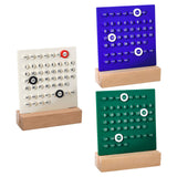 Maxbell Creative Perpetual Calendar Ornaments Reusable Handmade for Desktop Home white