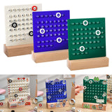 Maxbell Creative Perpetual Calendar Ornaments Reusable Handmade for Desktop Home white