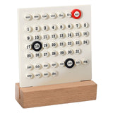 Maxbell Creative Perpetual Calendar Ornaments Reusable Handmade for Desktop Home white
