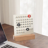 Maxbell Creative Perpetual Calendar Ornaments Reusable Handmade for Desktop Home white