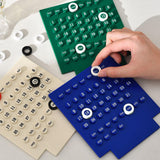 Maxbell Creative Perpetual Calendar Ornaments Reusable Handmade for Desktop Home blue