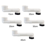 Maxbell Offset Toilet Flange Extension Drain Pipe for Plumbing Drainage Systems 15cm