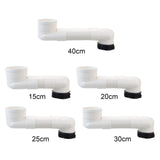 Maxbell Offset Toilet Flange Extension Drain Pipe for Plumbing Drainage Systems 15cm