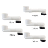Maxbell Offset Toilet Flange Extension Drain Pipe for Plumbing Drainage Systems 15cm