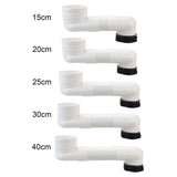 Maxbell Offset Toilet Flange Extension Drain Pipe for Plumbing Drainage Systems 15cm