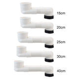 Maxbell Offset Toilet Flange Extension Drain Pipe for Plumbing Drainage Systems 15cm